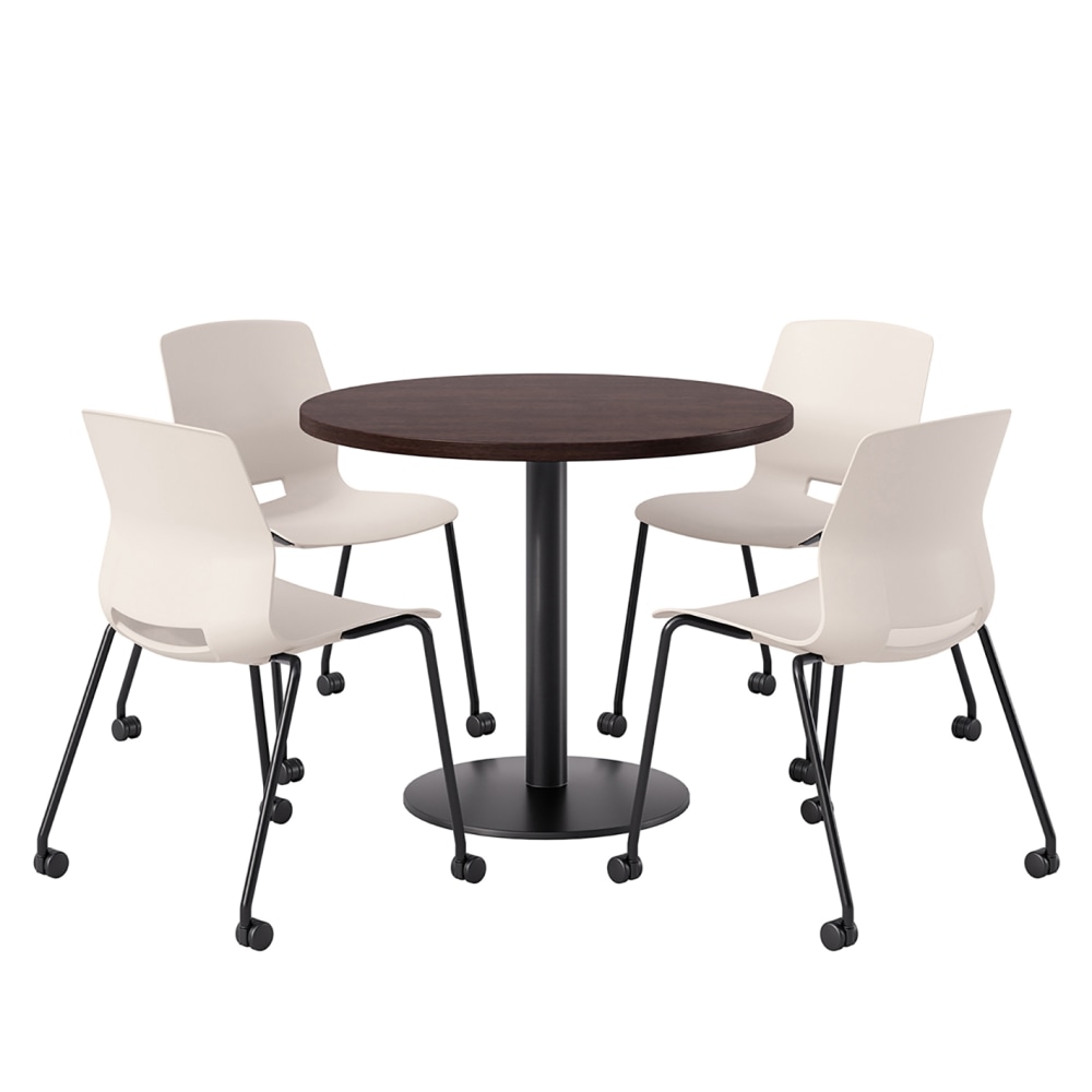 KFI Studios Proof Cafe Round Pedestal Table With