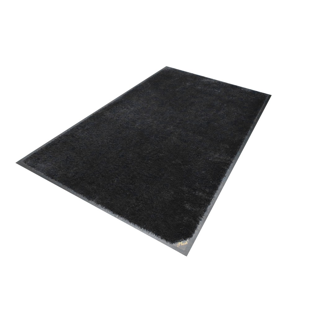 M+A Matting Plush™ Mat, Black, 2&#x27; x 3&#x27;