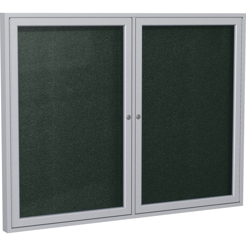 Ghent 2 Door Enclosed Vinyl Bulletin Board with