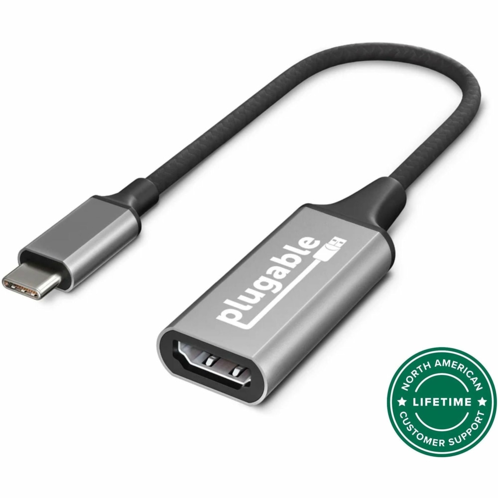 Plugable USB C to HDMI adapter, HDMI 2.0,