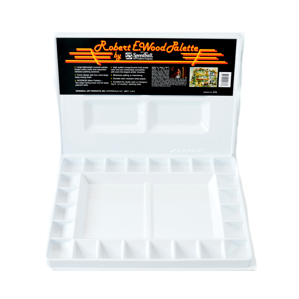 Speedball Robert E. Wood Watercolor Palette, Reusable, 16