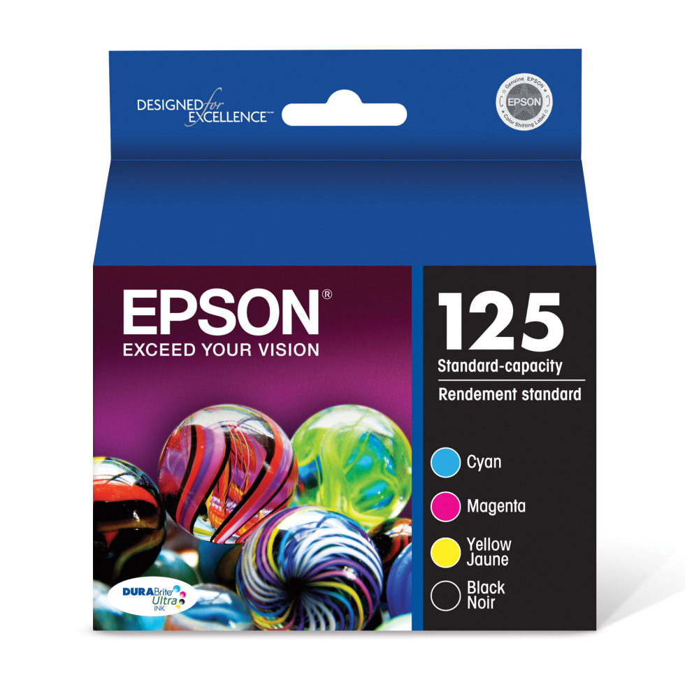 Epson® 125 DuraBrite® Ultra Black And Cyan, Magenta,