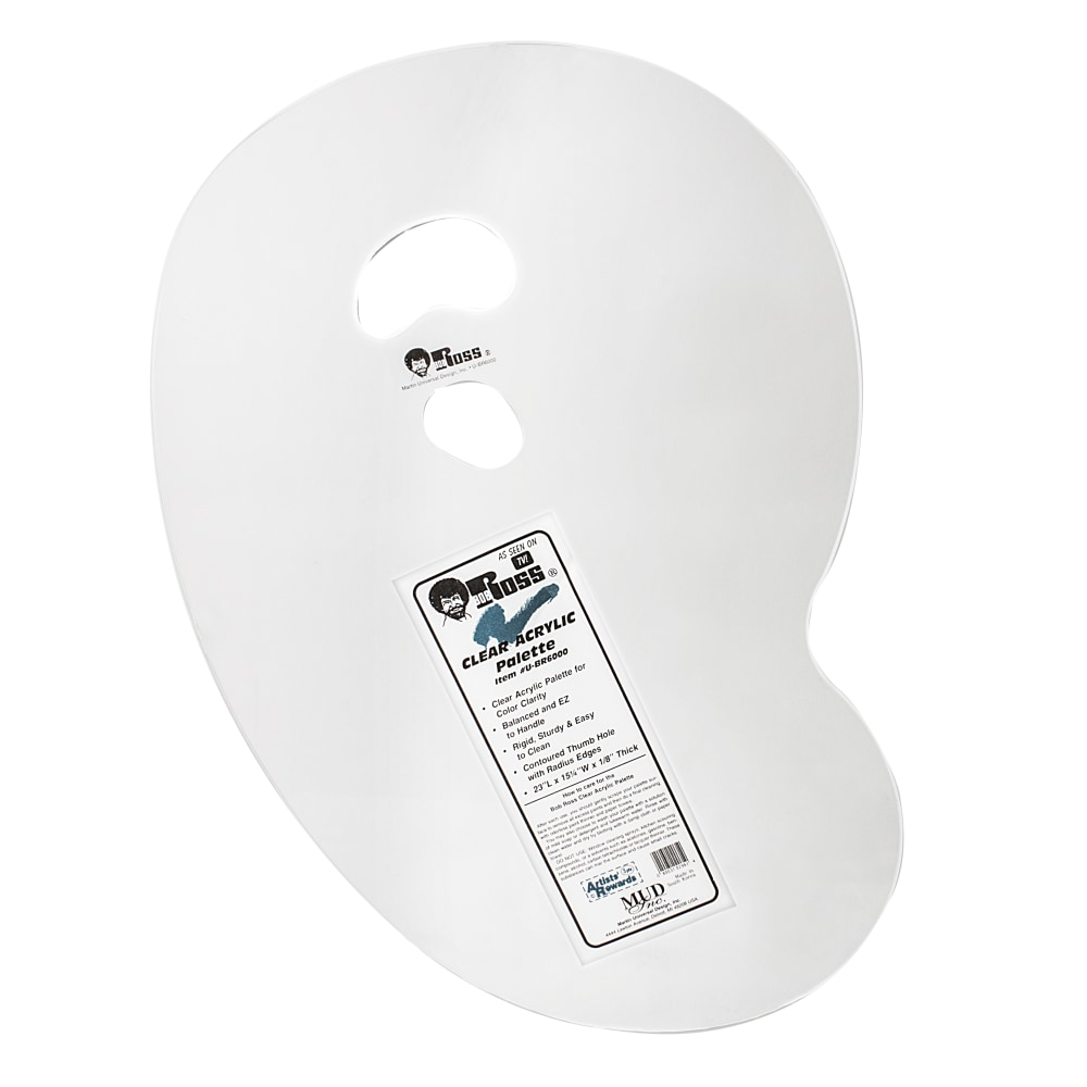 Bob Ross Clear Oil Palette, Reusable, 23" x