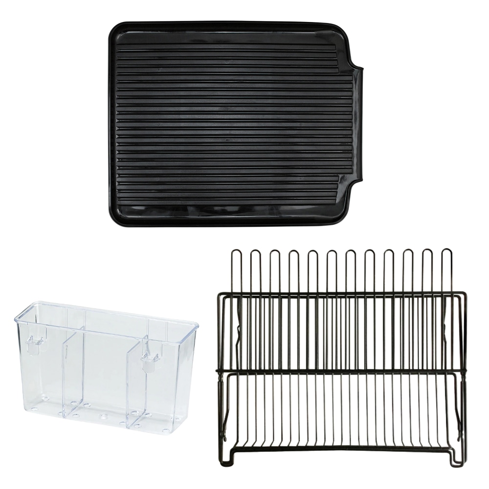Better Houseware Dish Drain Board, Rack and Cutlery