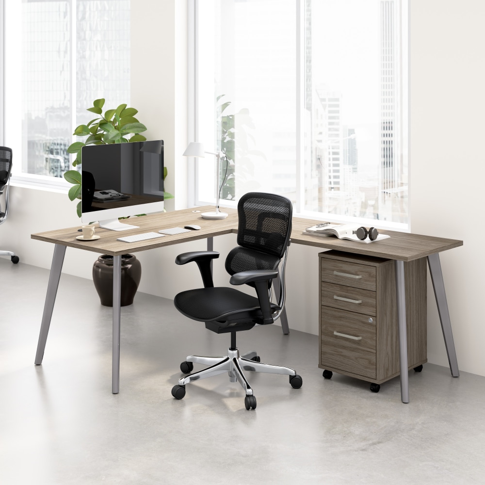 WorkPro Motiva 60"W Modern L Shaped Office Desk