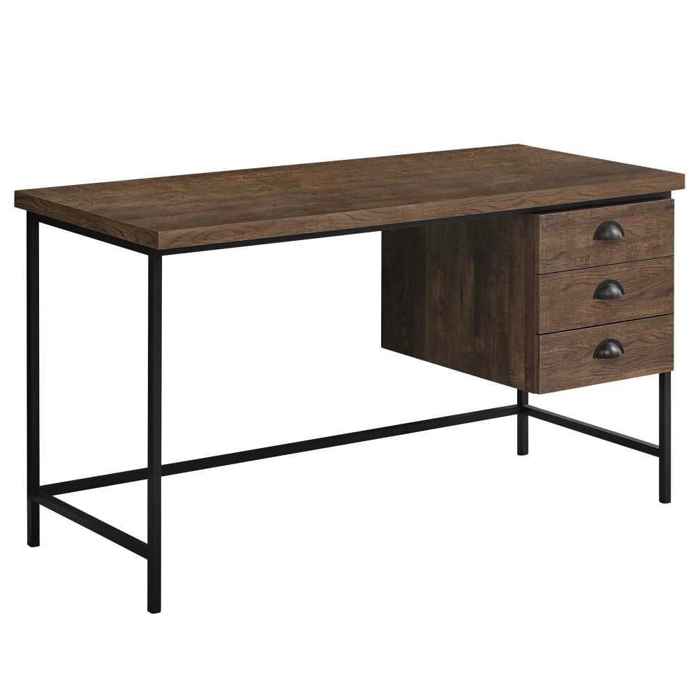 Monarch Specialties Pollard 56"W 3-Drawer Computer Desk,