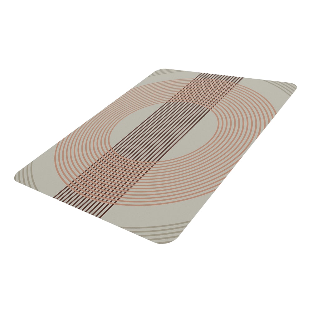 Realspace® Decorative Vinyl Chair Mat For Low Carpet,