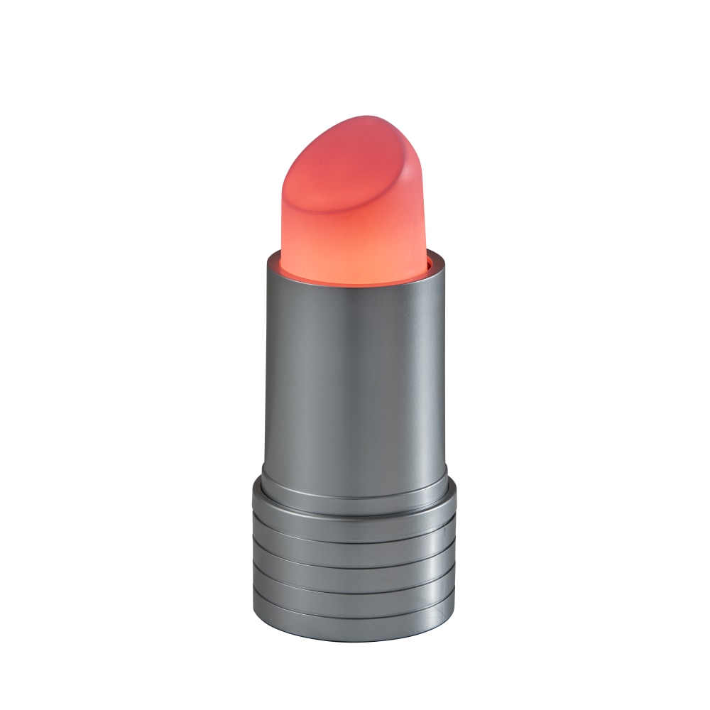 Adesso Simplee LED Lipstick Lamp, Adjustable, 12”H, Pink