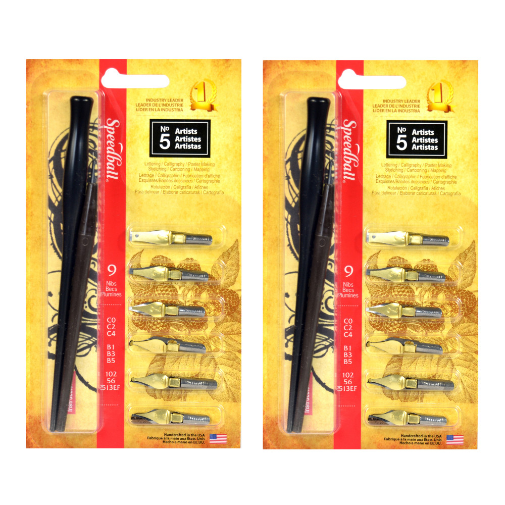 Speedball Artists Pen Sets, 8 Pens Per Set,