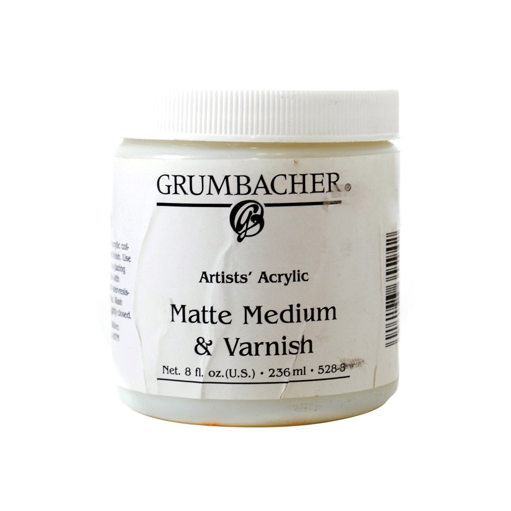 Grumbacher Artists&#x27; Acrylic Matte Medium And Varnish, 8
