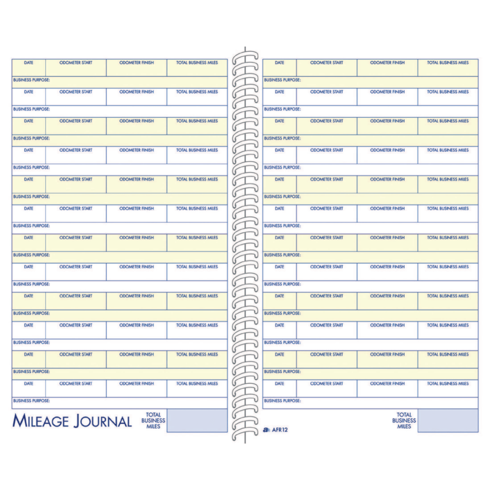 Adams® Vehicle Mileage And Expense Book, 5 1/4"