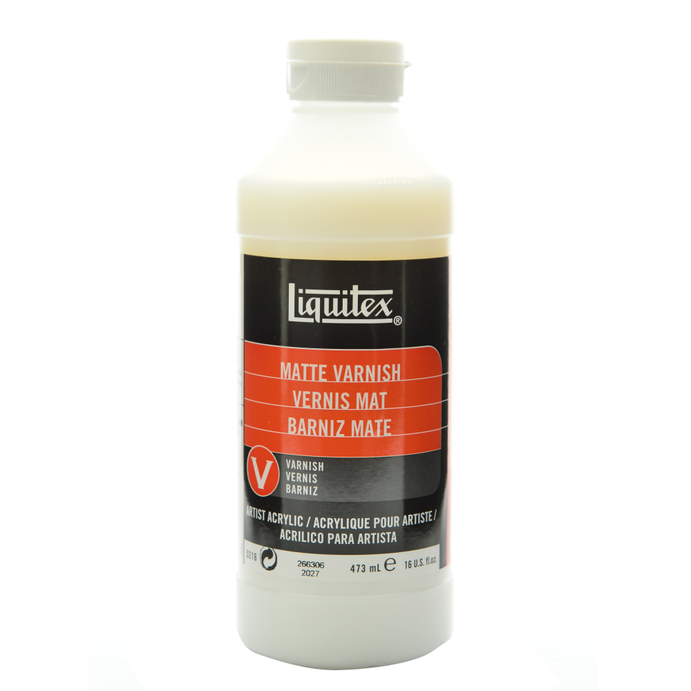 Liquitex Acrylic Permanent Matte Varnish, 16 Oz