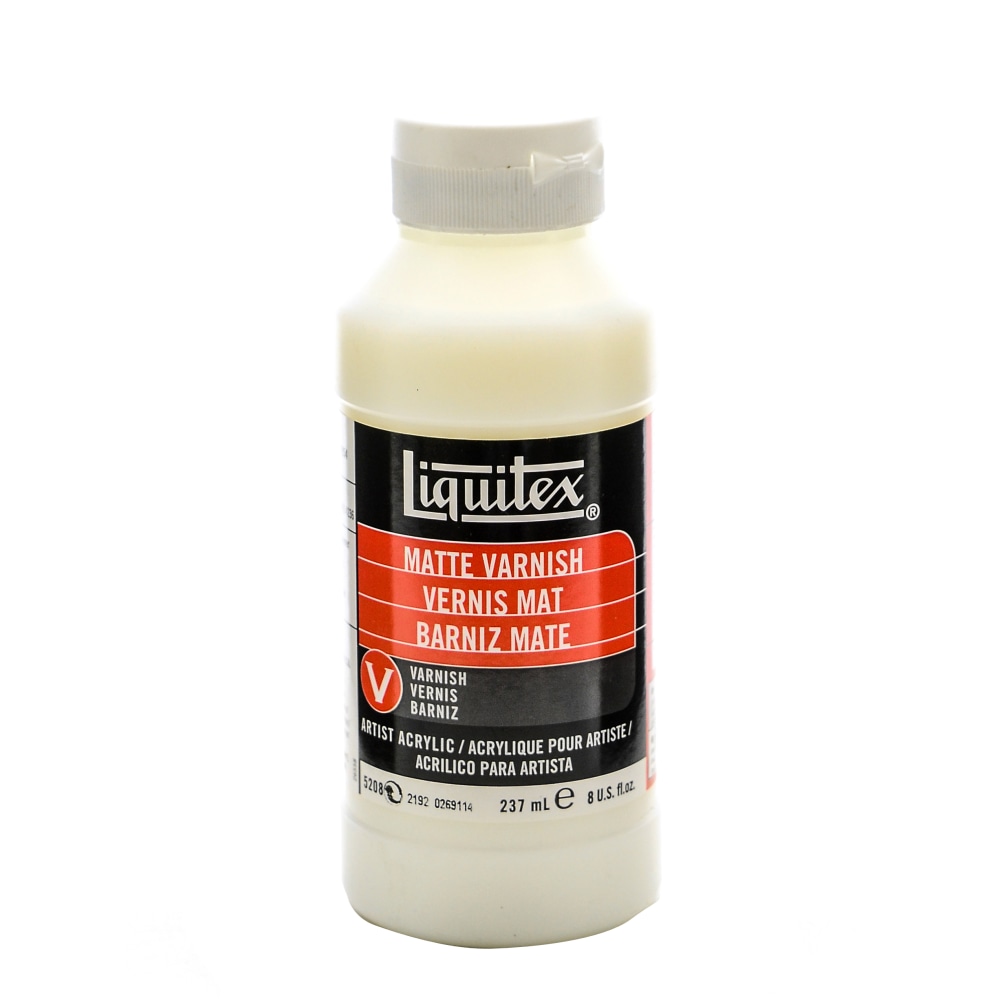 Liquitex Acrylic Permanent Matte Varnish, 8 Oz, Pack