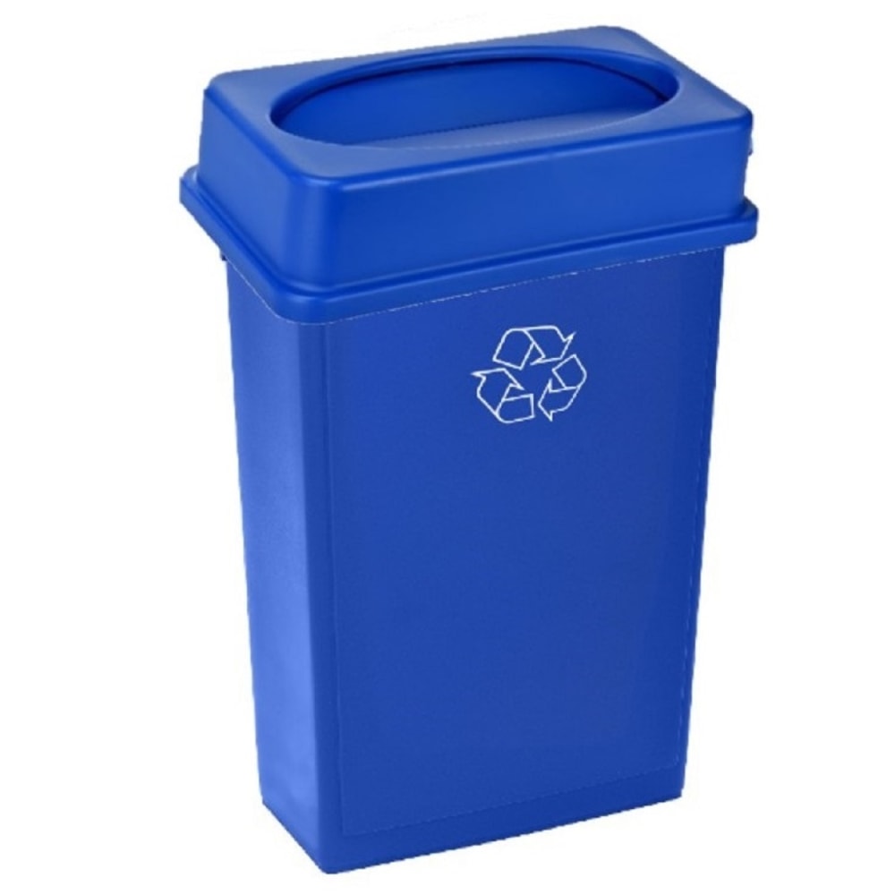 Alpine Industries Trash Can Recycle Bin With Drop