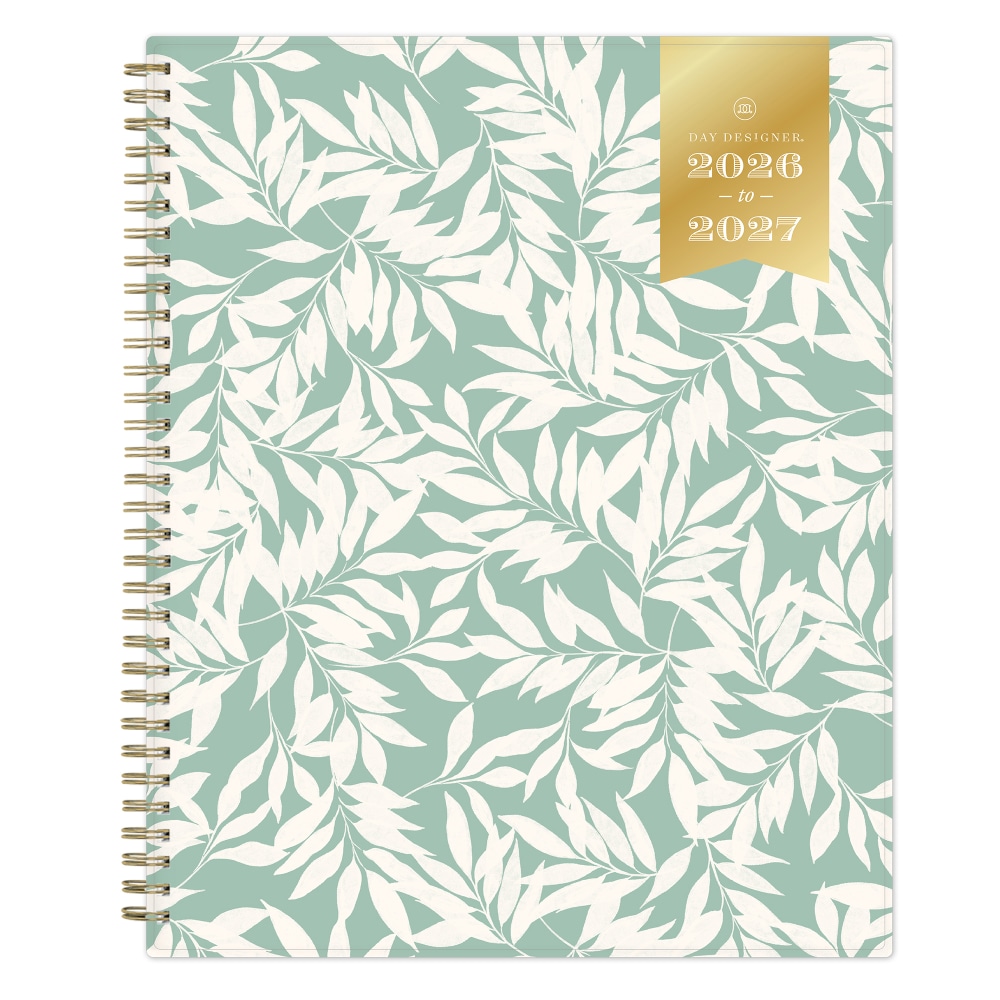 Planning Calendar DD Scattered Leaves Green PP 8.5x11