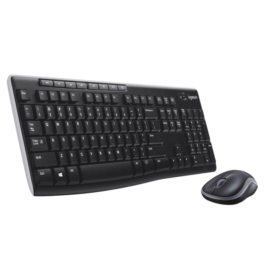 Logitech® MK270 Wireless Straight Full-Size Keyboard & Mouse,