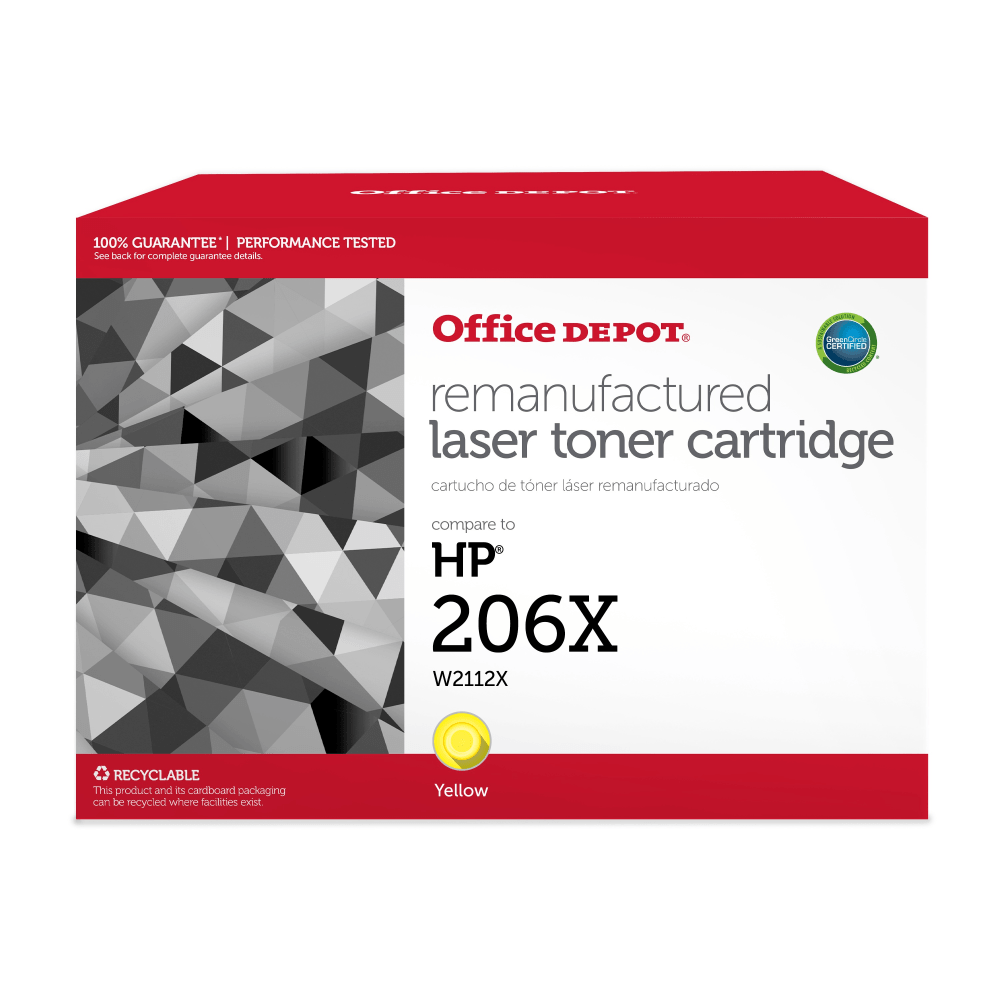 Office Depot® Remanufactured Yellow High Yield Toner Cartridge