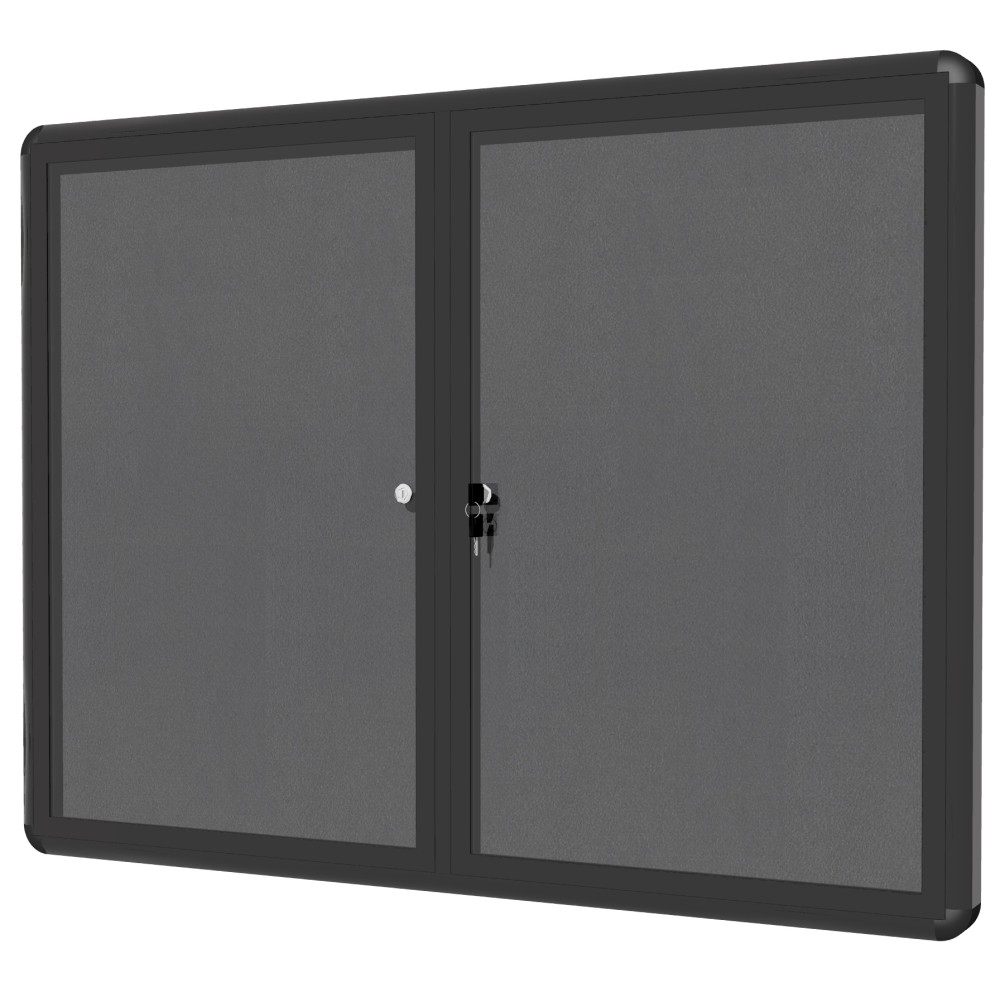 MasterVision® Enclosed Fabric Bulletin Board With Aluminum Frame,