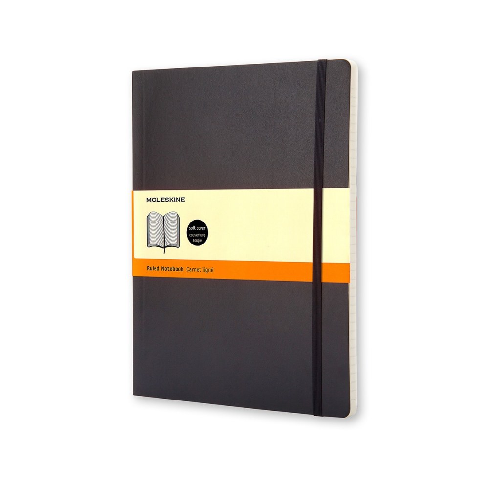 Moleskine Classic Soft Cover Notebook, 7-1/2" x 10",