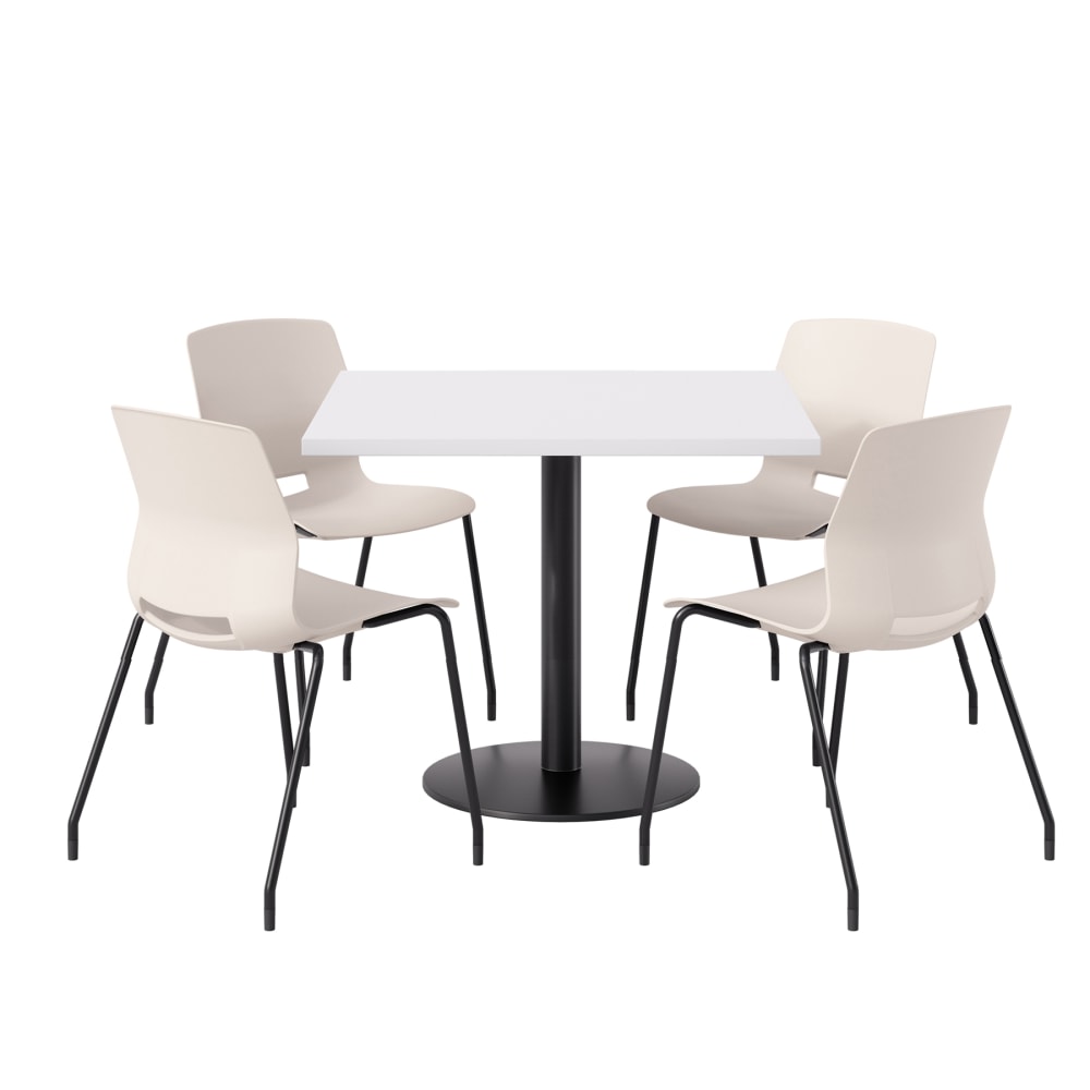 KFI Studios Proof Cafe Pedestal Table With Imme