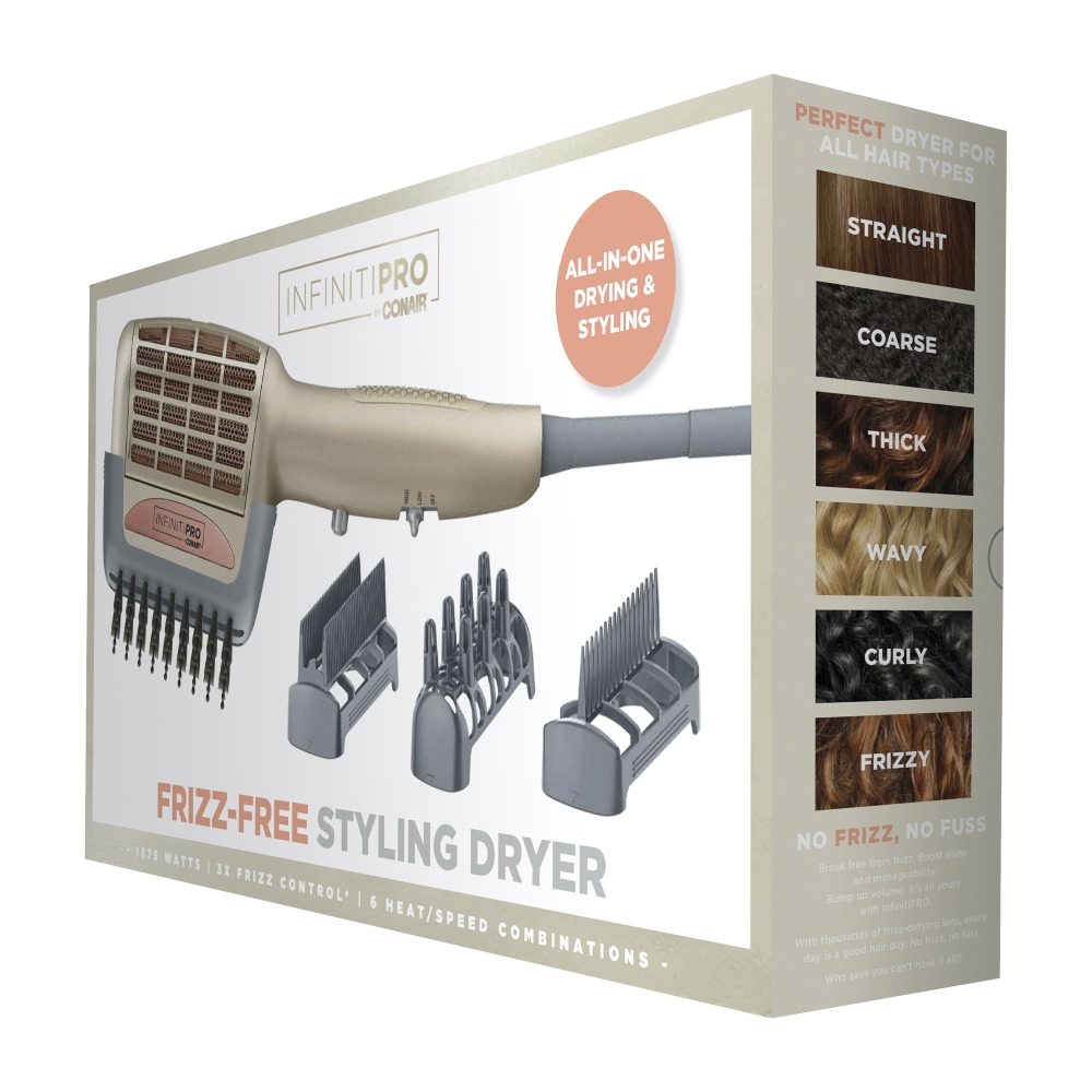 Conair® InfinitiPRO Frizz-Free Styling Hair Dryer, Full Size,