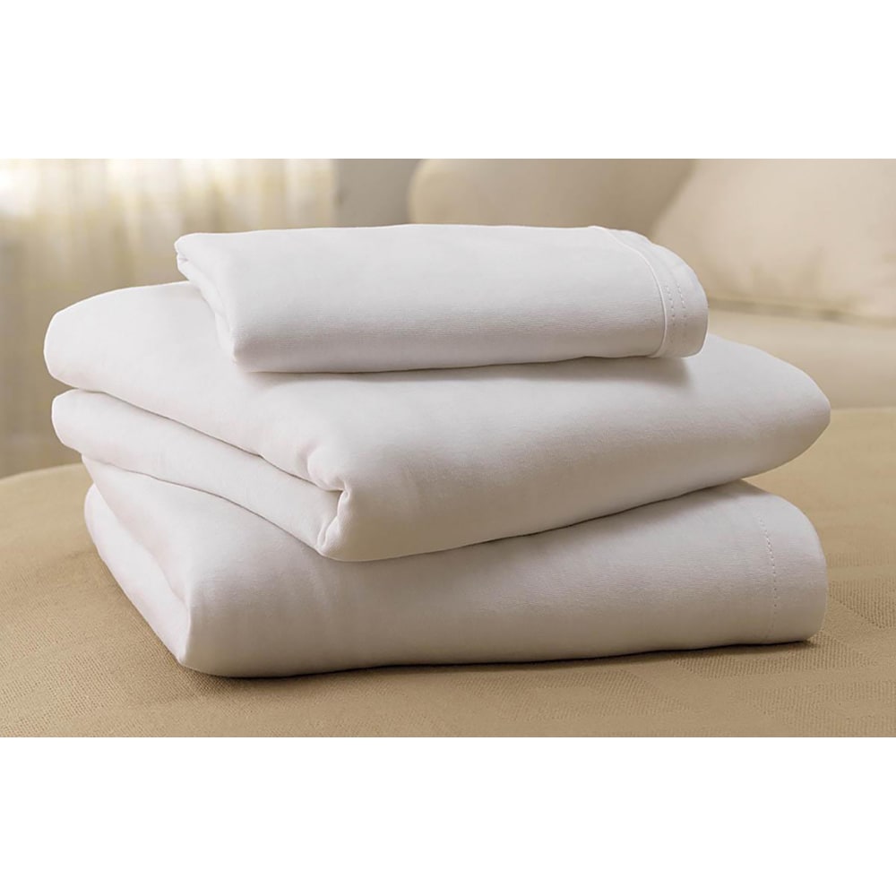 Medline Soft-Fit® Knitted Flat Sheets, 60" x 104",