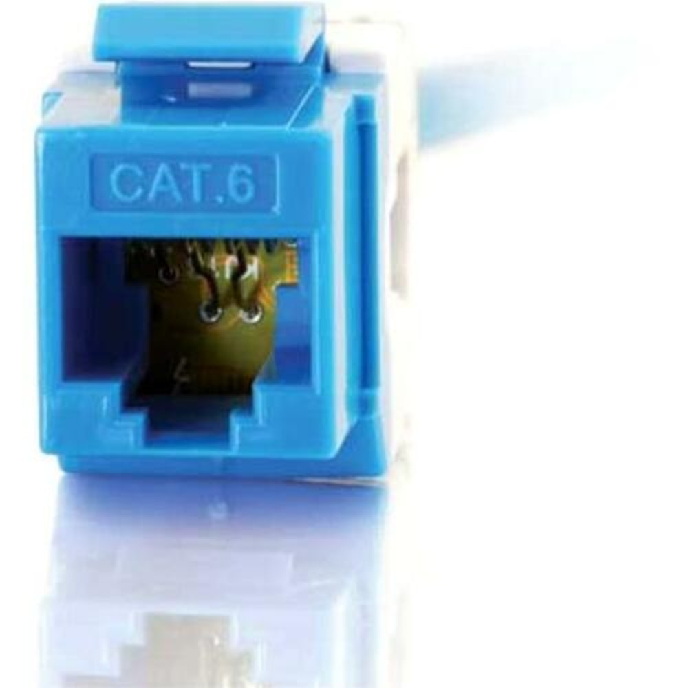 C2G 180 Degree Cat6 RJ45 UTP Keystone Jack