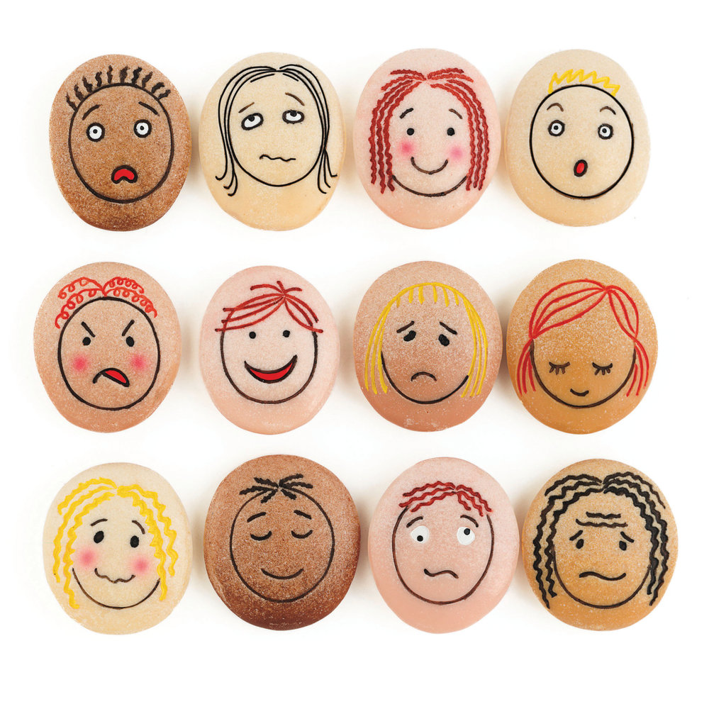 Yellow Door Emotion Stones, Brown, Pack Of 12