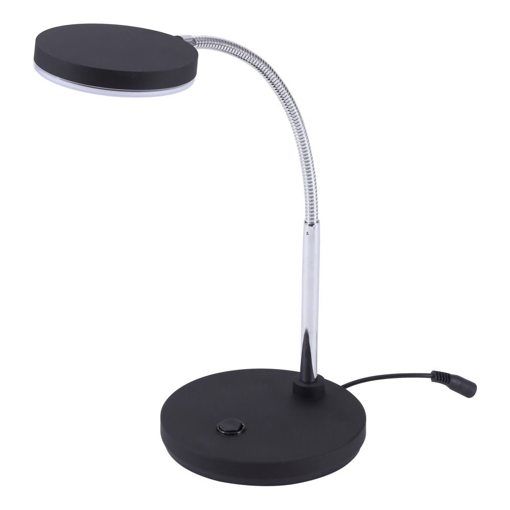 Bostitch® Metal Gooseneck LED Desk Lamp, 9-7/16"H, Black