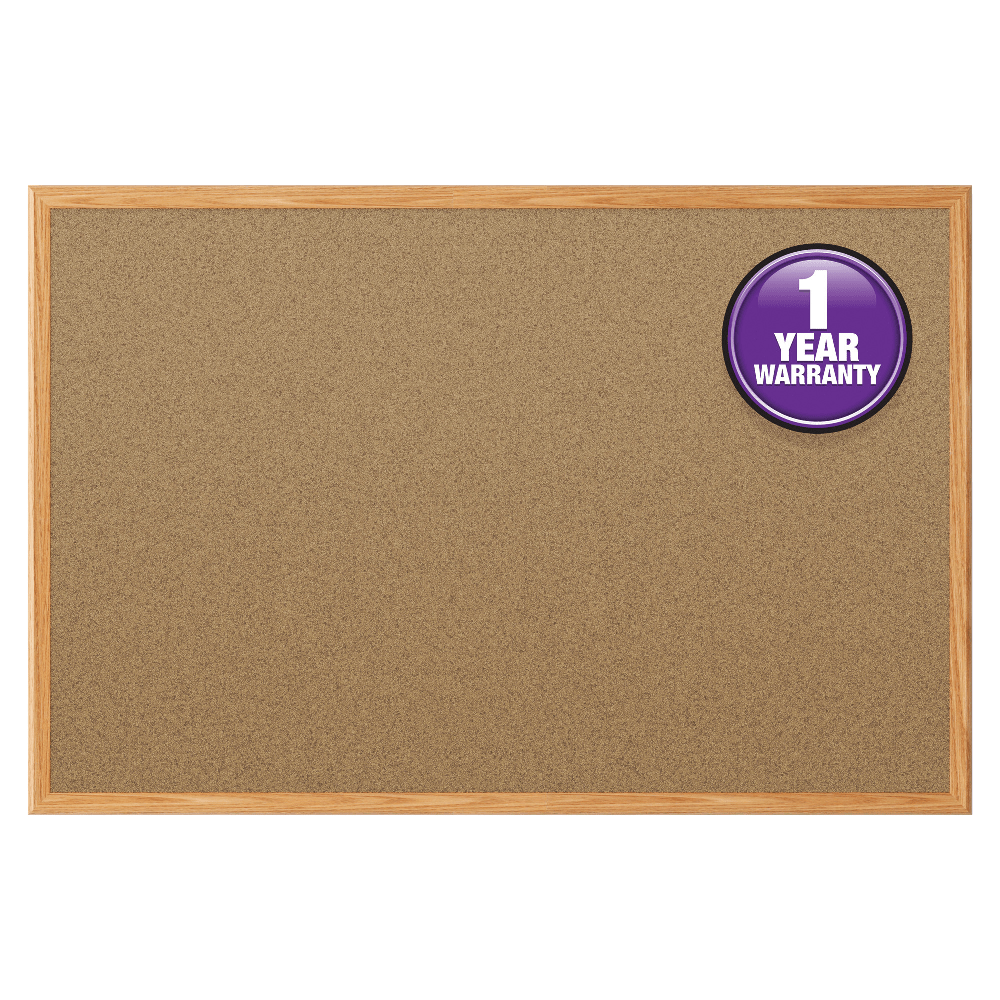 Quartet® Economy Cork Bulletin Board, 24" x 36",