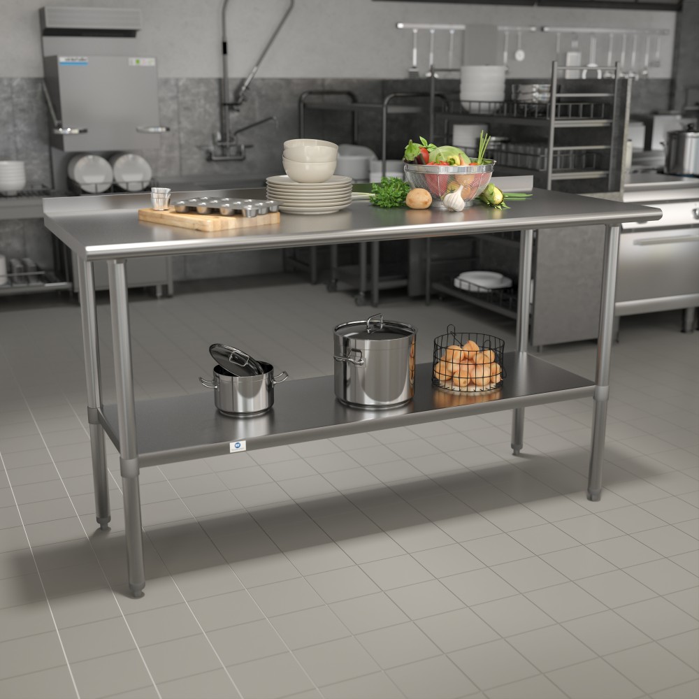 Flash Furniture Stainless Steel Prep And Work Table,