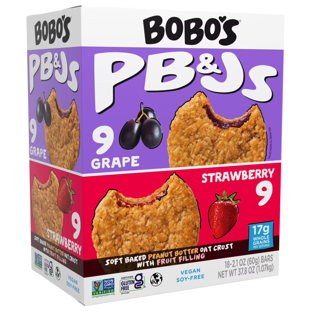 Bobo's PB&J Oat Snacks Variety Pack, 2.1 Oz,