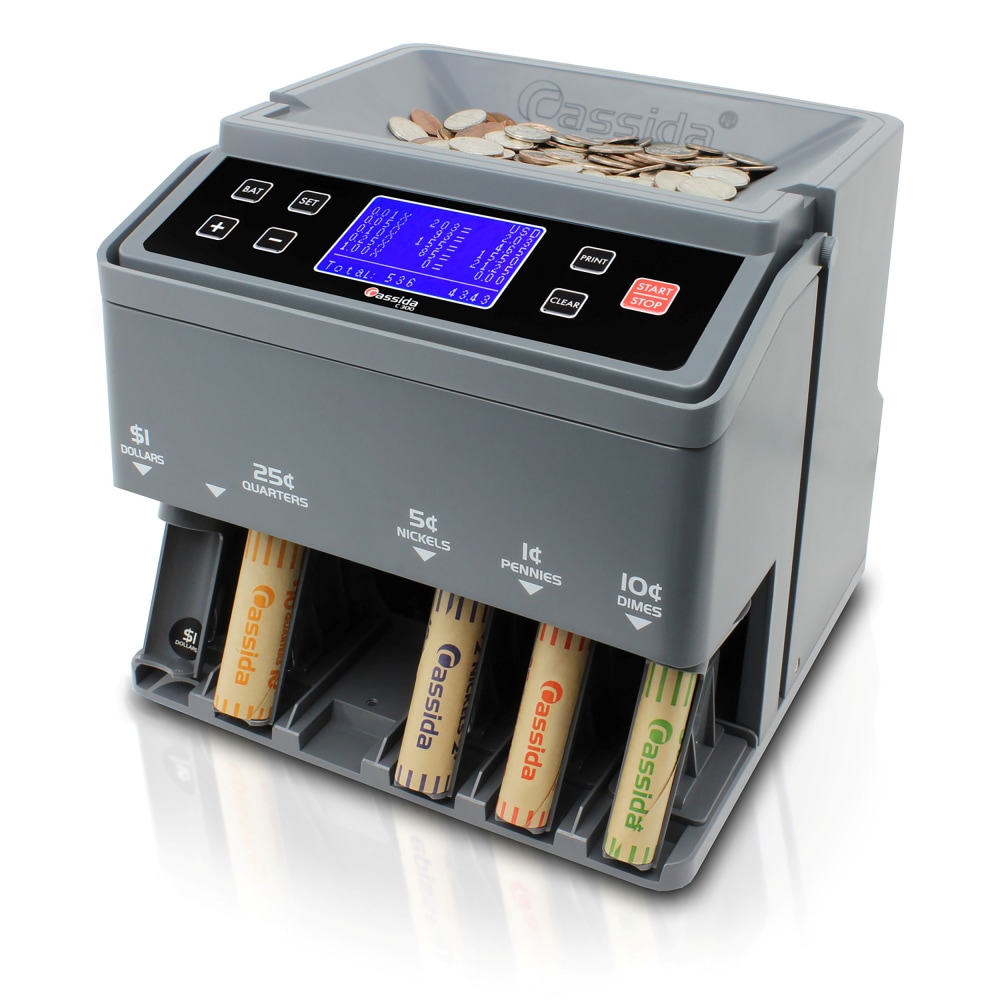 Cassida C300 Professional USD Coin Counter, Sorter And
