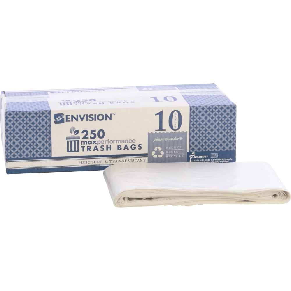Skilcraft® Maximum Performance Can Liners, 24" x 23",