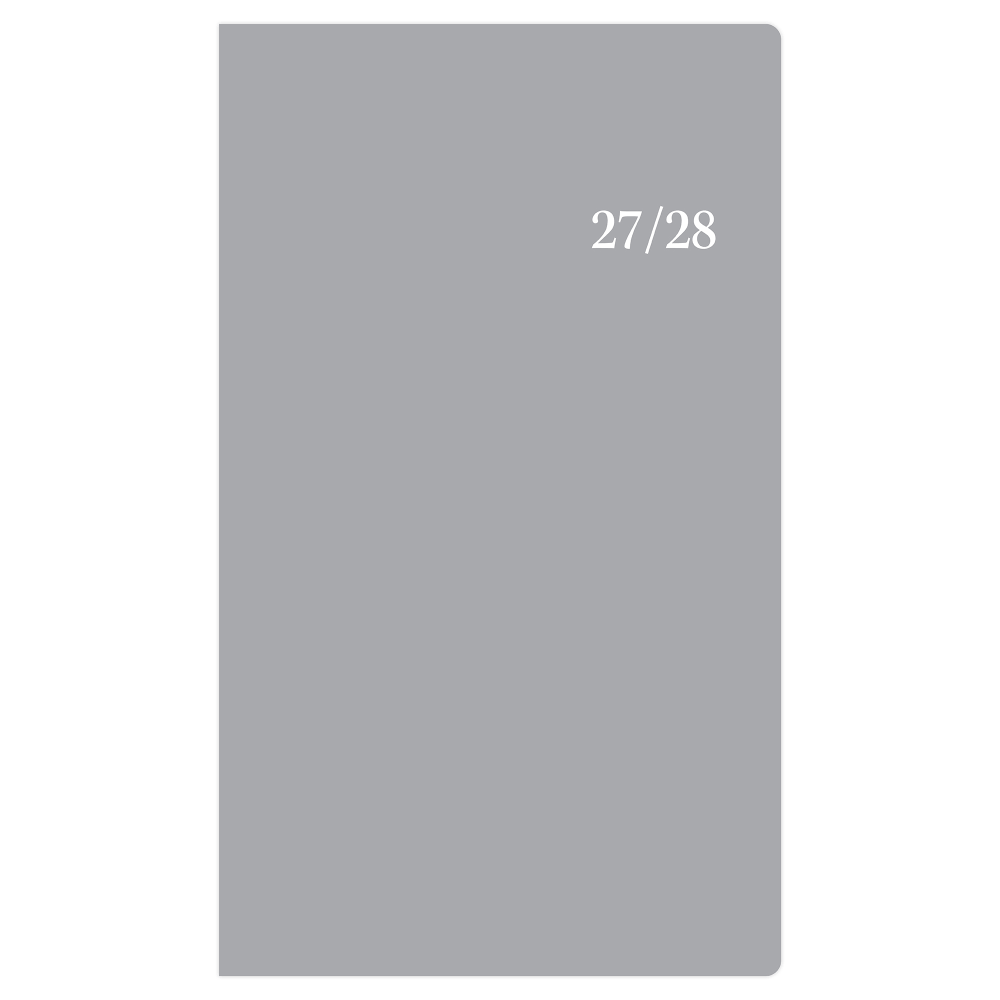 2027 Passages Solid Gray Monthly Planner (24-Month) 3.625x6.125