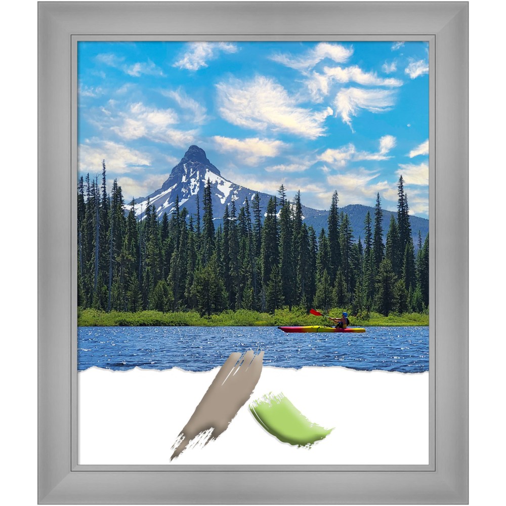 Amanti Art Flair Polished Nickel Picture Frame, 24"