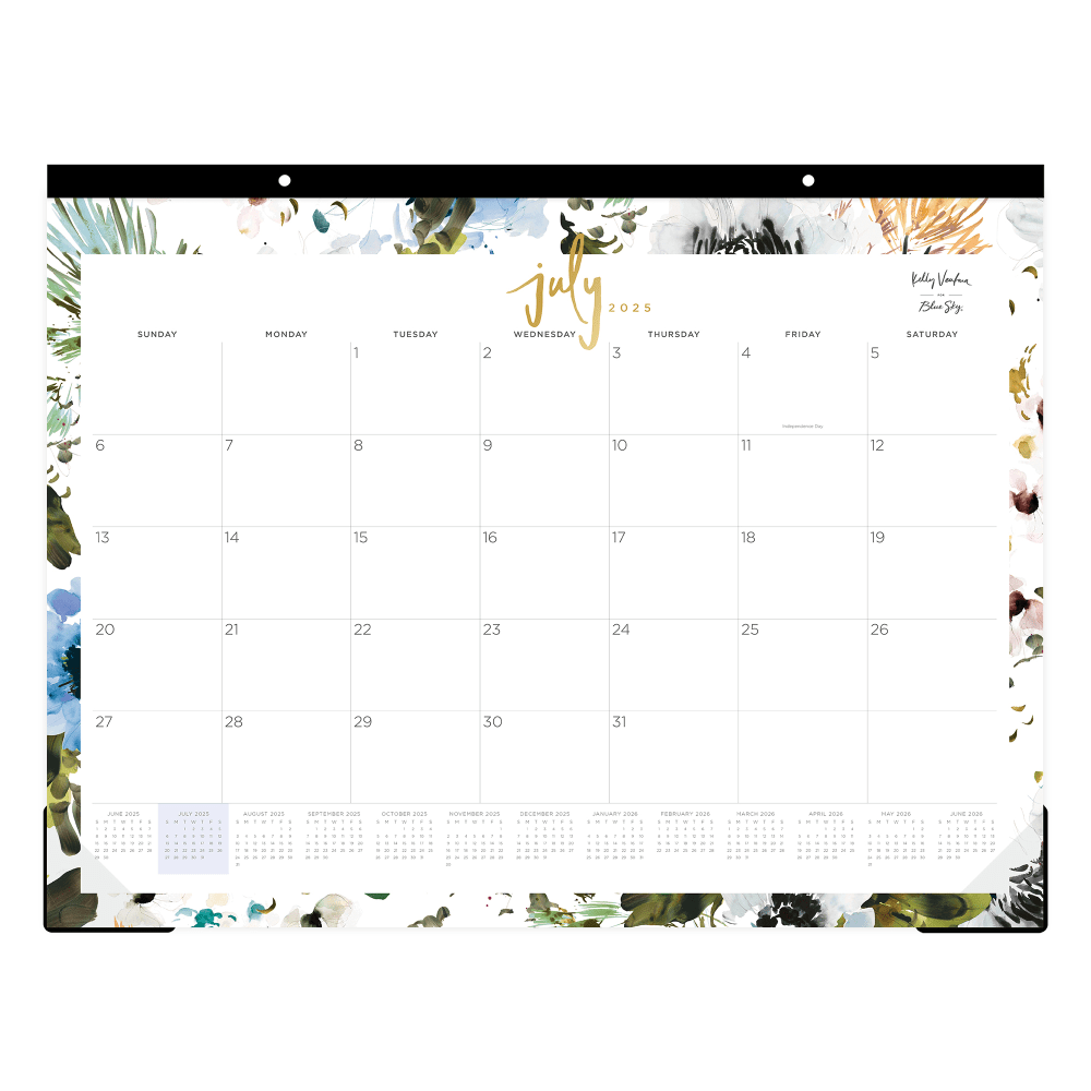 2025-2026 Blue Sky Monthly Desk Pad Planning Calendar,
