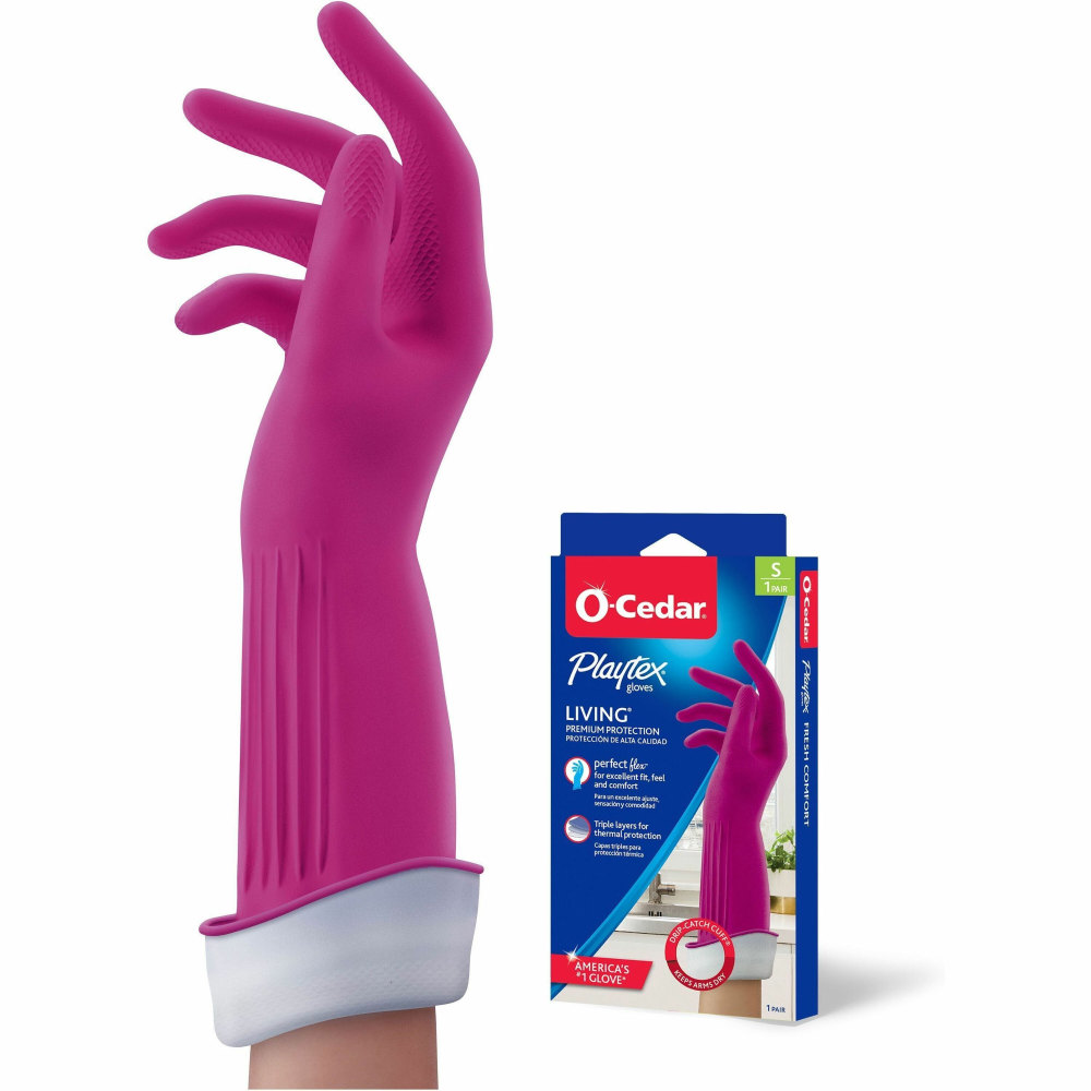 O-Cedar Playtex Living Gloves - Chemical, Bacteria Protection