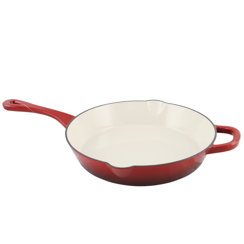 Crock-Pot Artisan 12" Round Enameled Cast Iron Skillet,