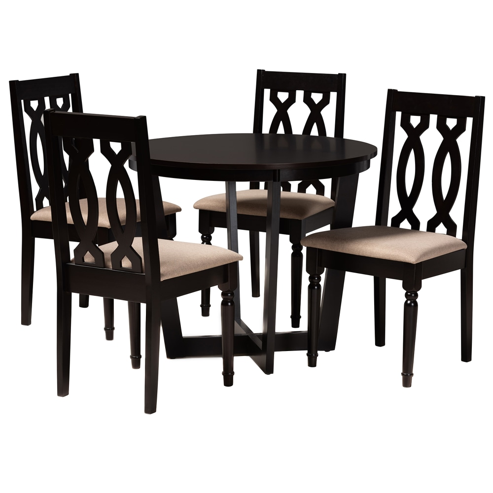 Baxton Studio Julie 5-Piece Dining Set, 29-15/16"H x