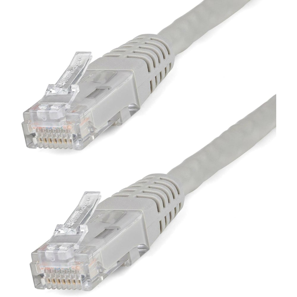 StarTech.com 2ft CAT6 Ethernet Cable - Gray Molded