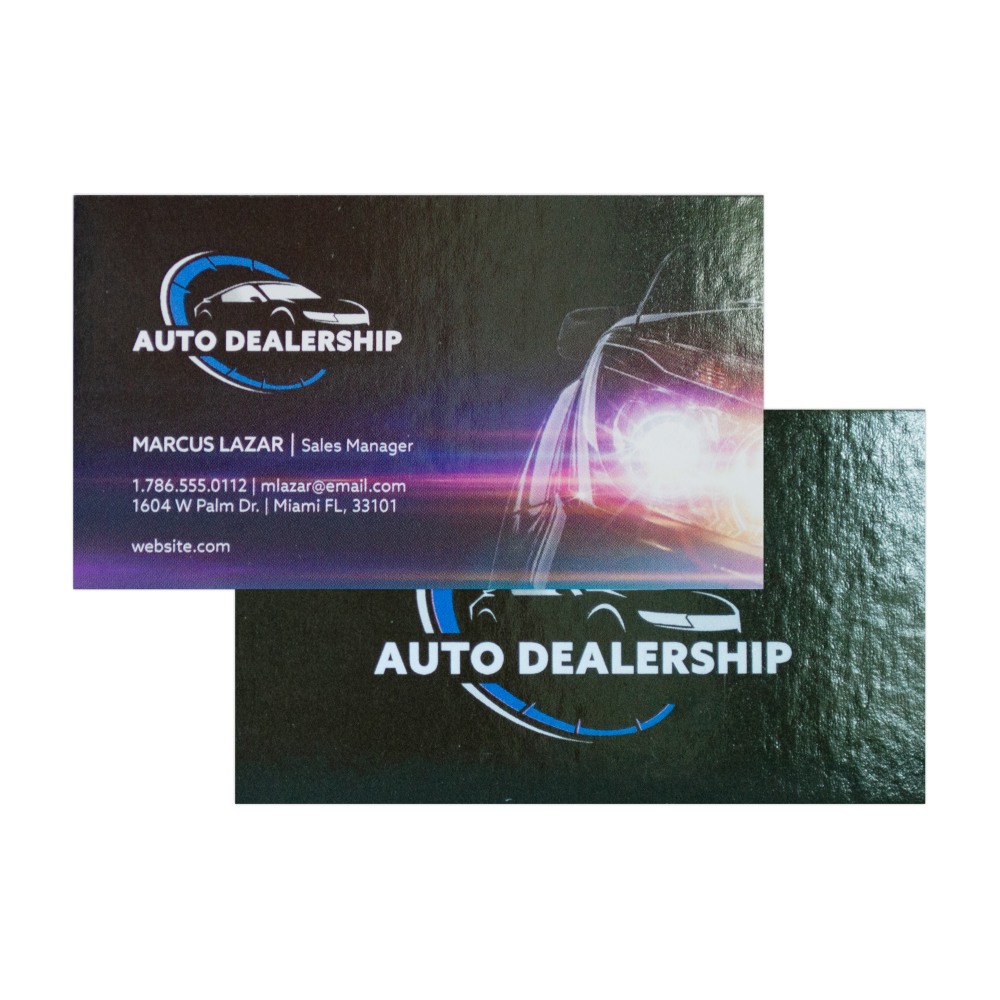 Full Color High Gloss Business Cards, 16 pt.