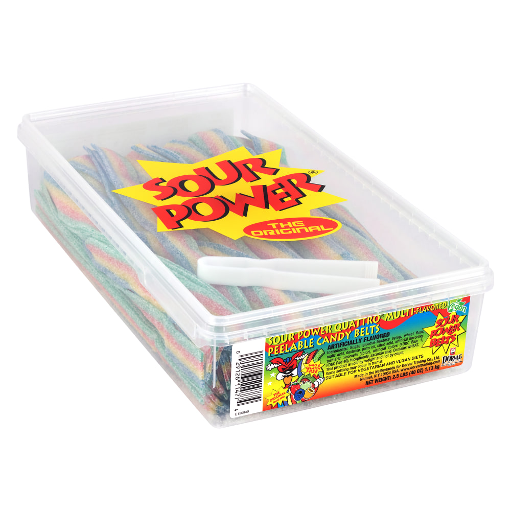 Sour Power? Belts Quattro?, Tub Of 150 Belts
