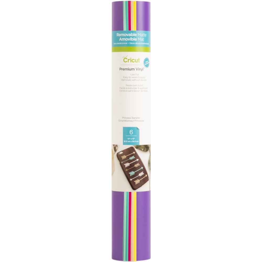 Cricut Premium Removable Vinyl Sheet Sampler, 12” x