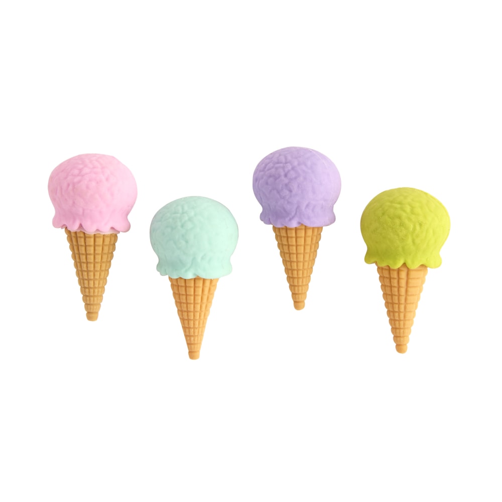 Office Depot® Brand Fun Erasers, Assorted Ice Cream,