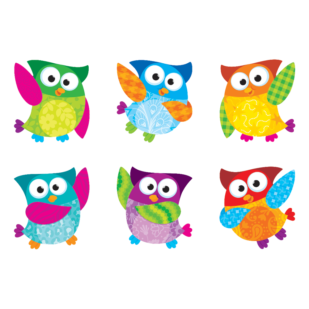 TREND Mini Accents Variety Pack, Owl-Stars!, 3", Assorted