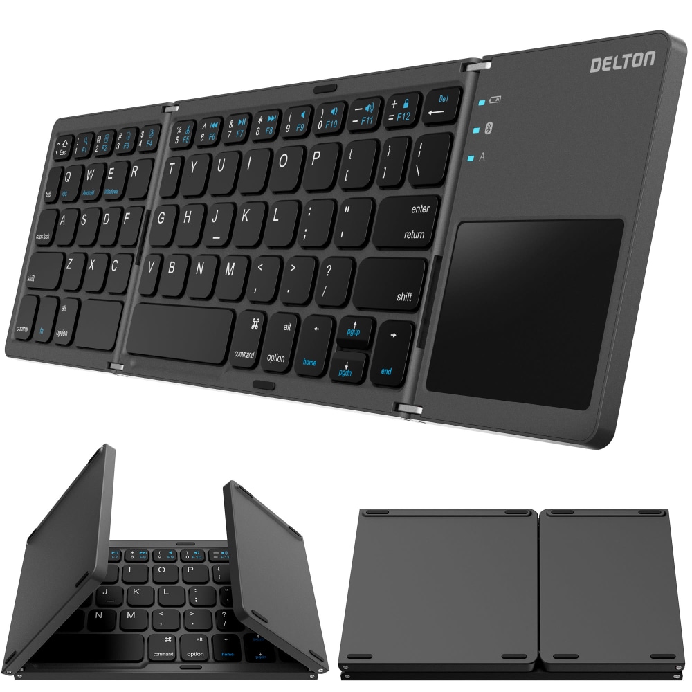 Delton F75 Small Wireless Foldable Portable Keyboard And