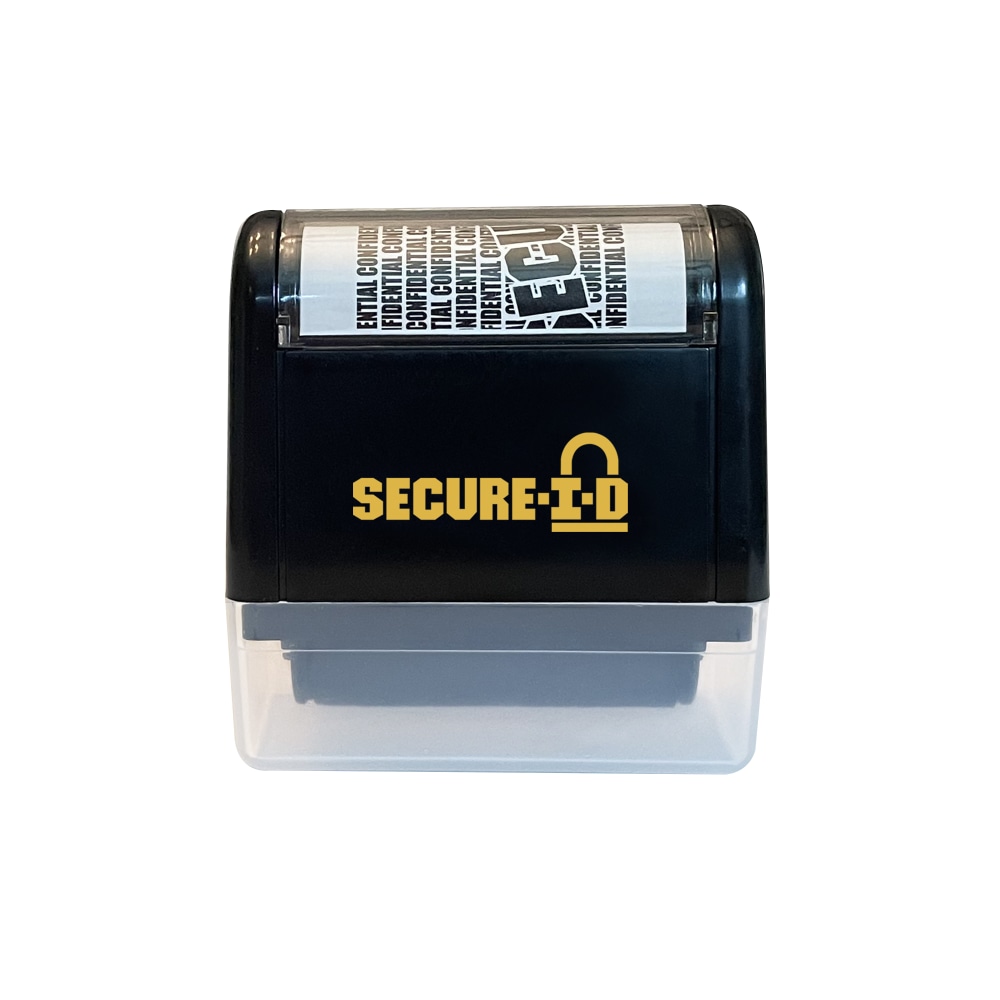 SecureID Self Inking Roller Security Stamp, 1 1/2