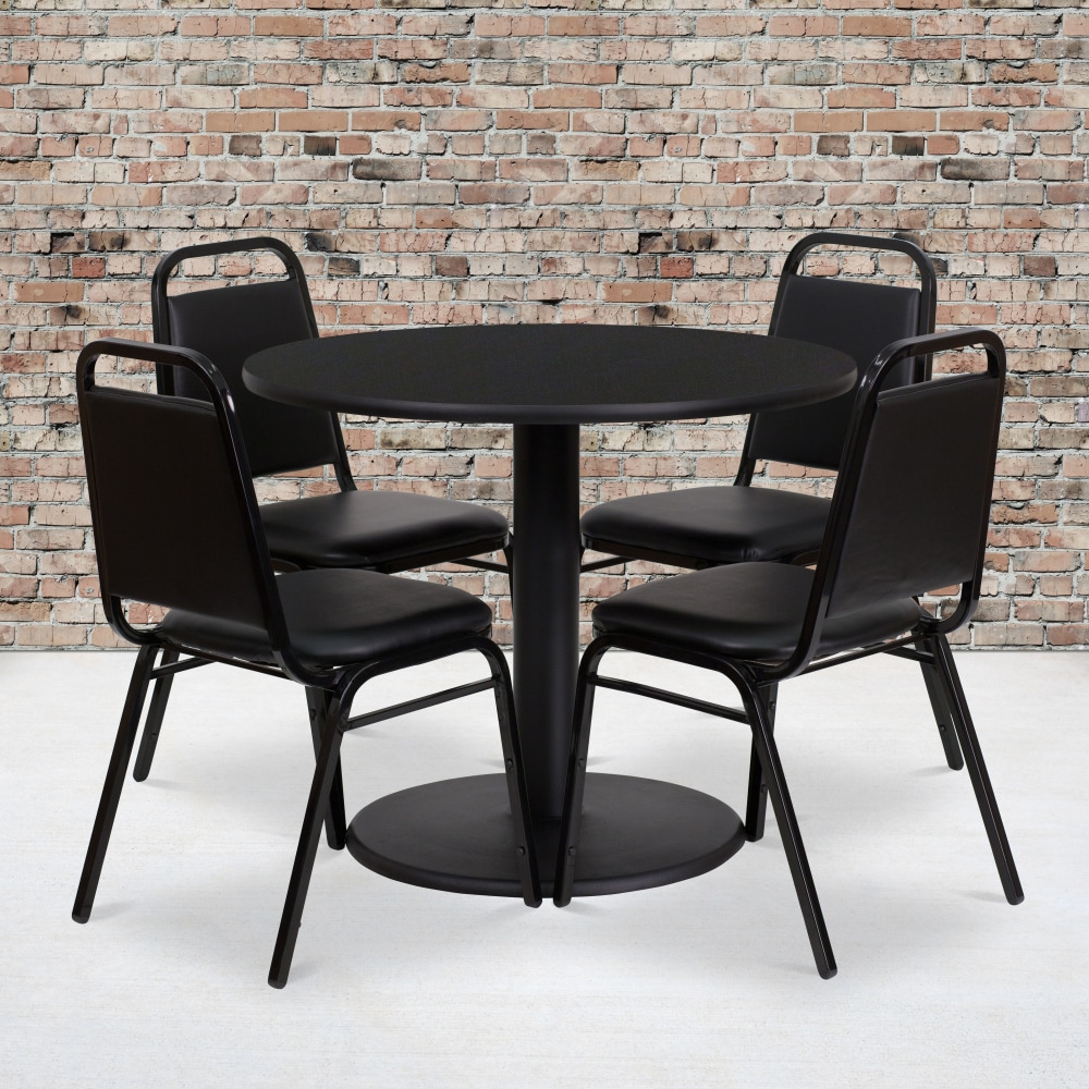 Flash Furniture Round Laminate Table Set With Round