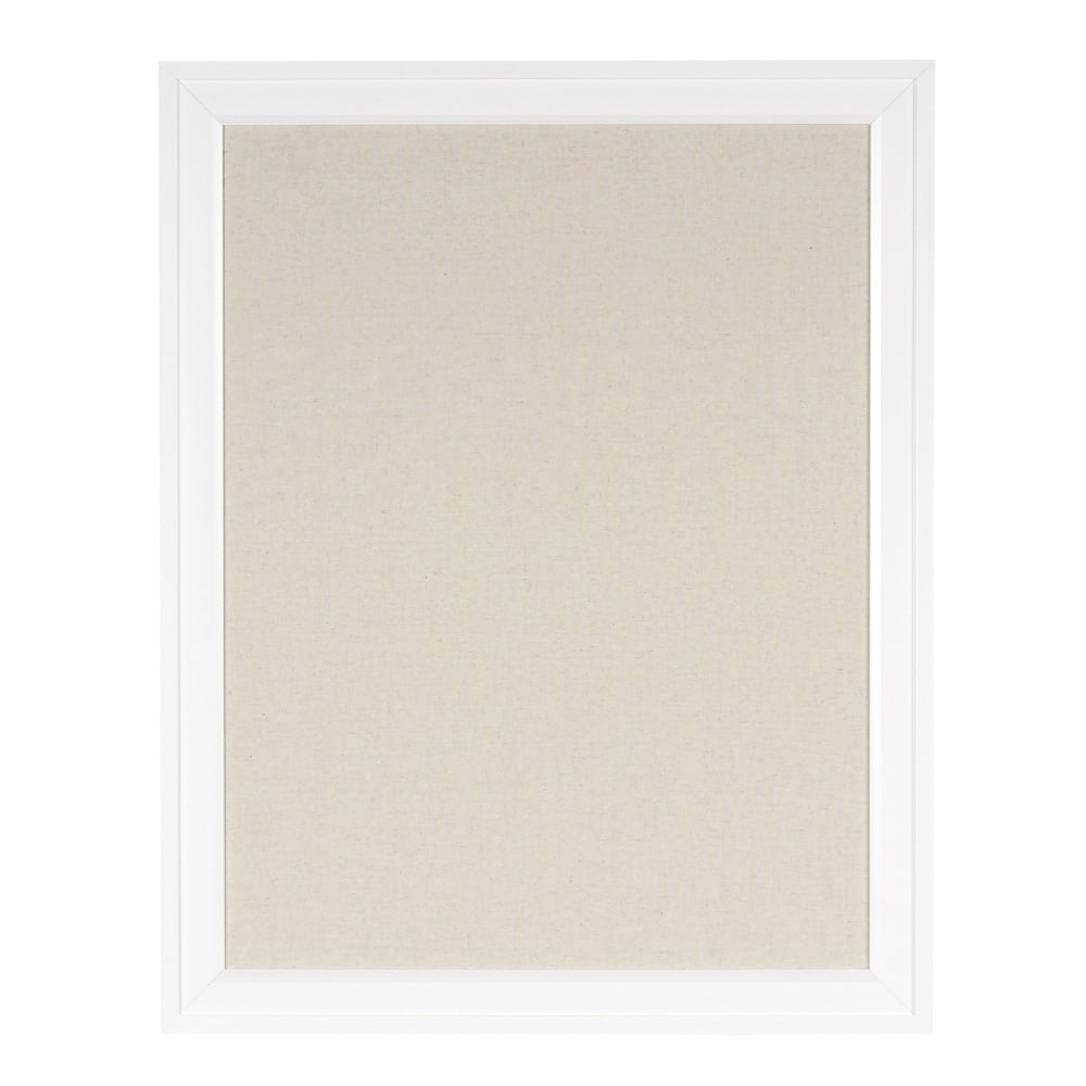 DesignOvations Bosc Non-Magnetic Framed Linen Fabric Pinboard,